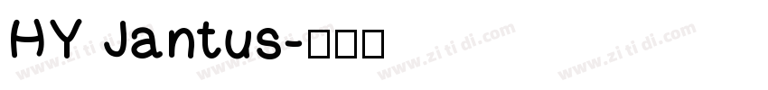 HY Jantus字体转换